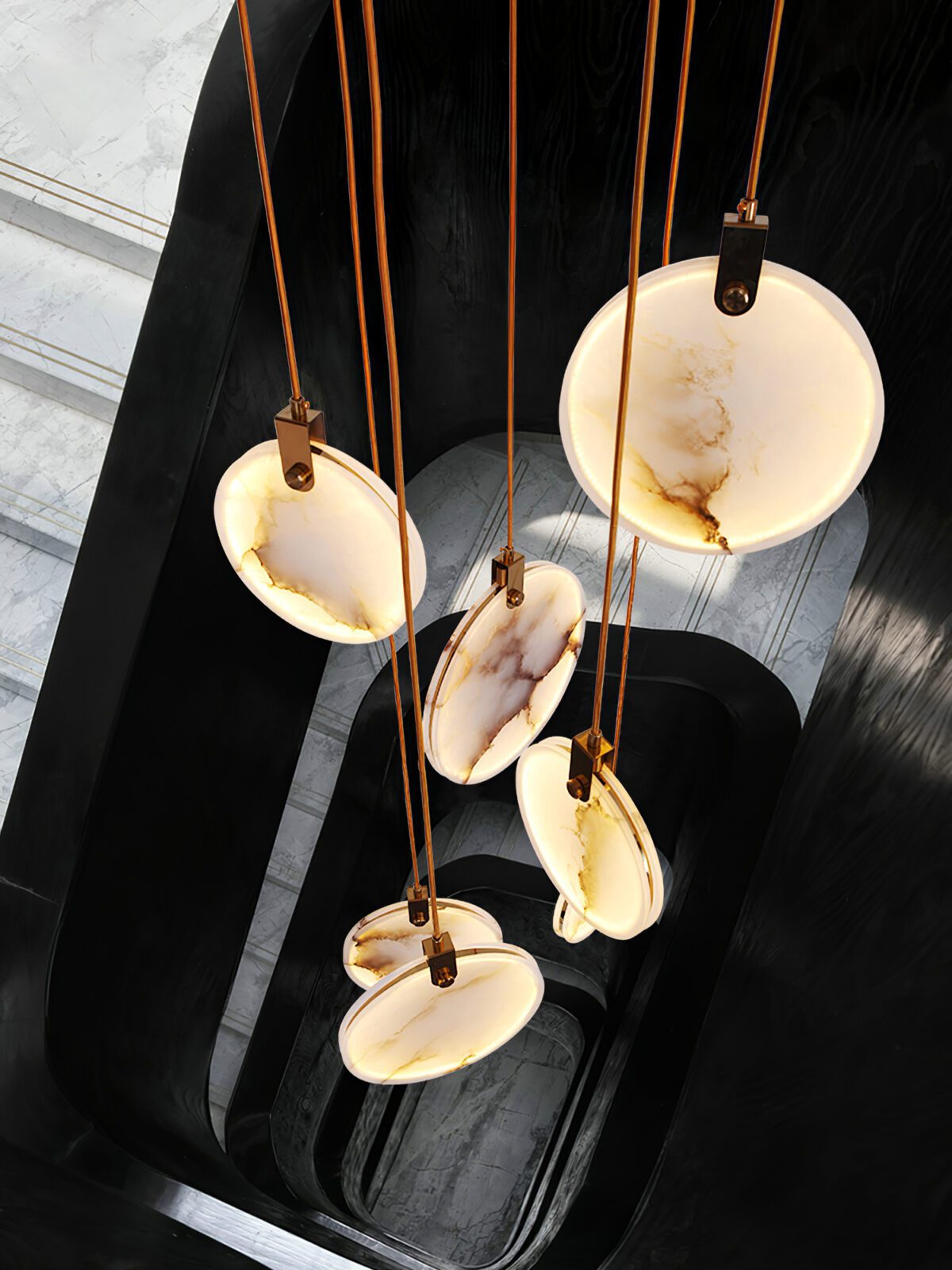 Harvest albasten hanglamp