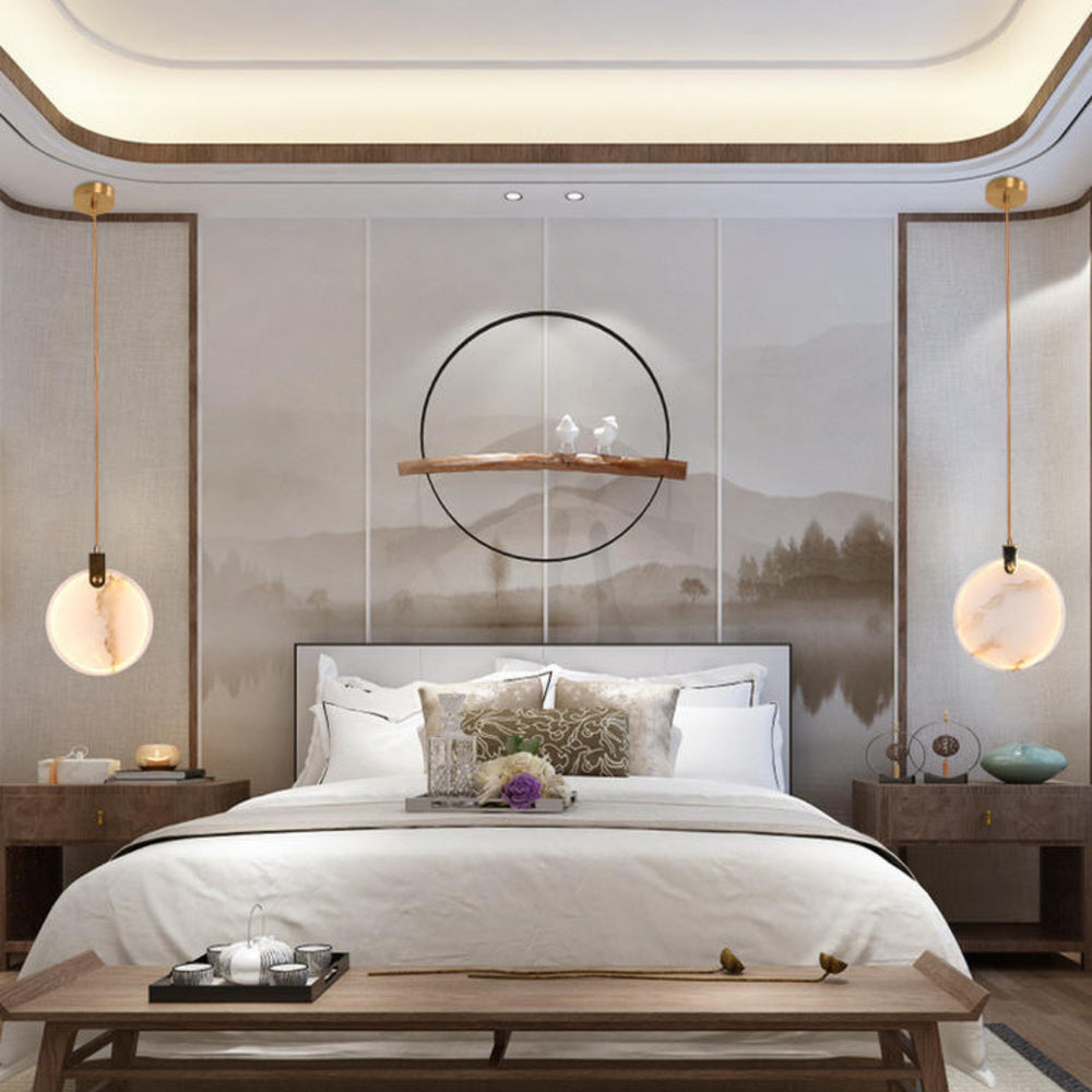 Harvest albasten hanglamp