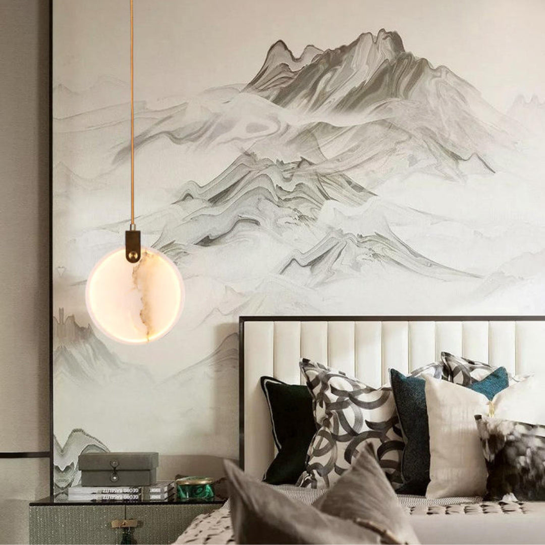 Harvest albasten hanglamp