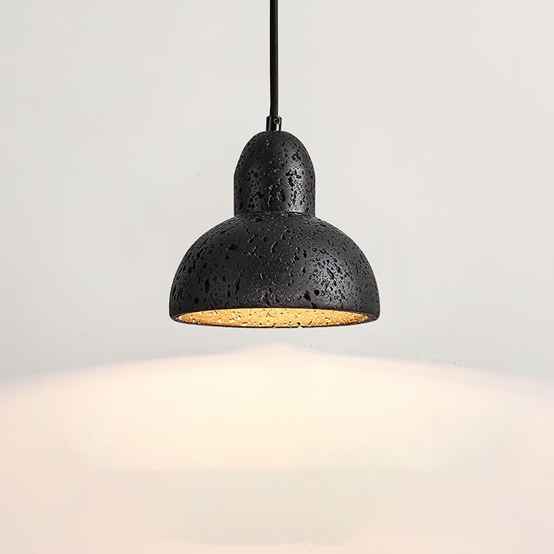 Aklan koepelvormige Shade travertin hanglamp