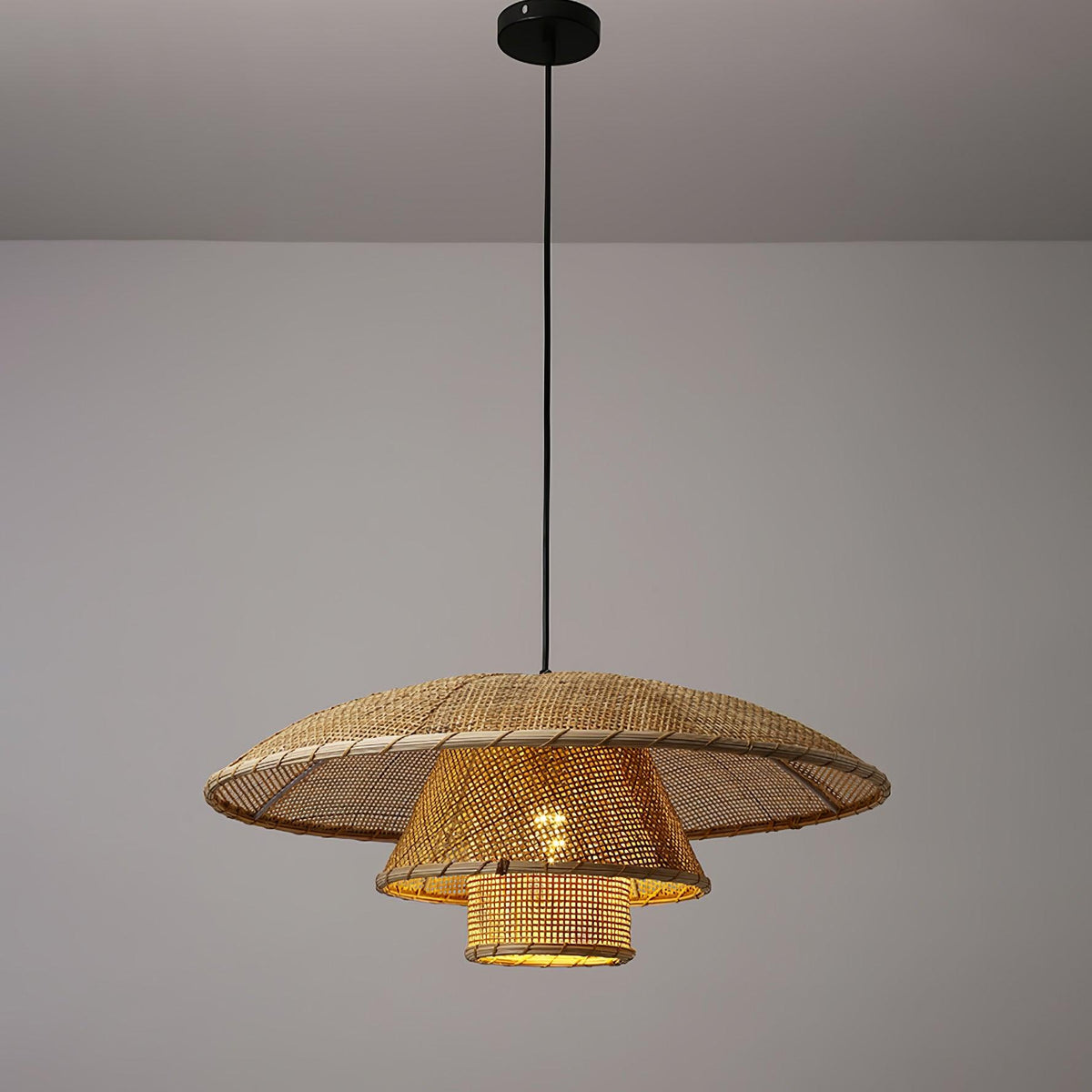 Arixu Vintage hanglamp van rotan