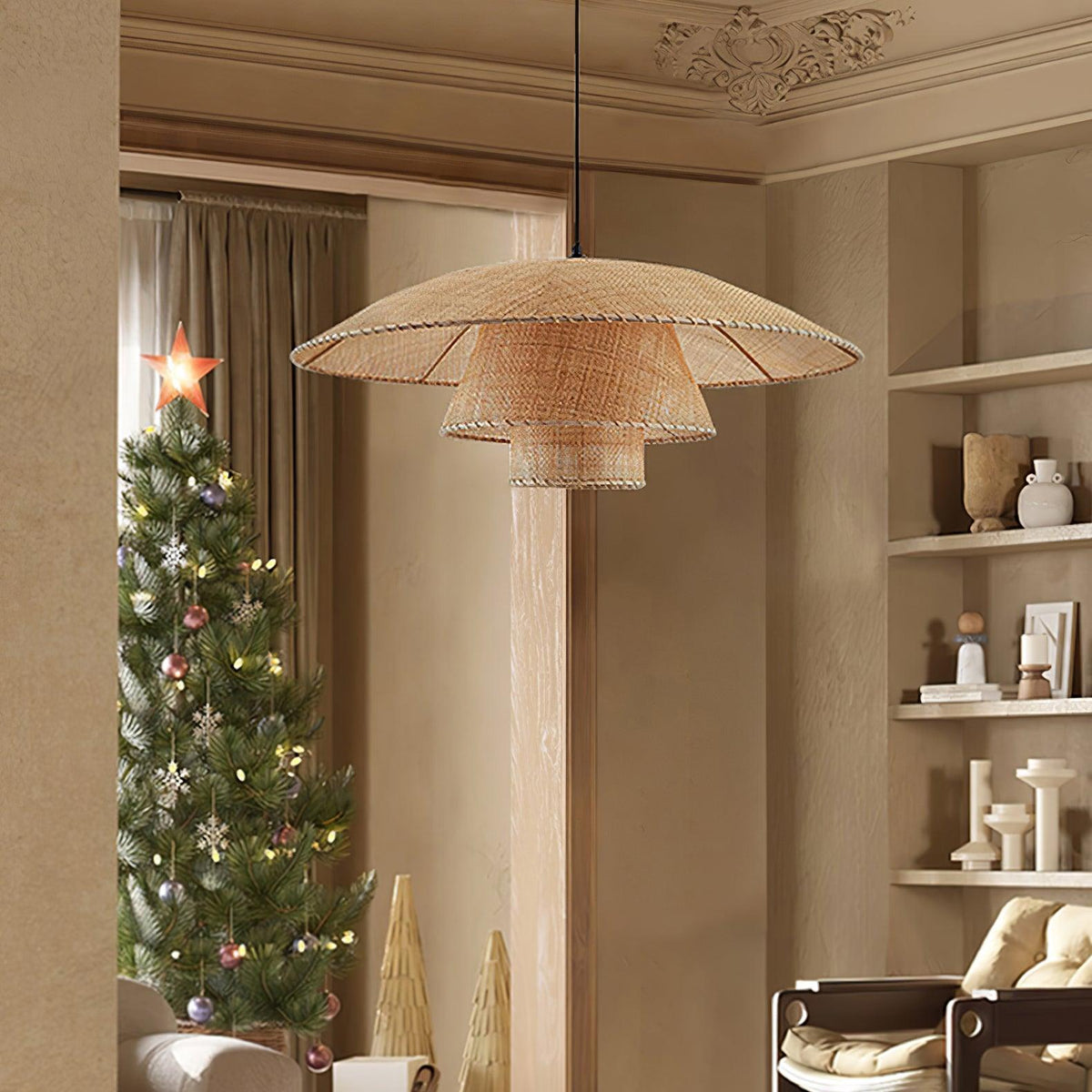 Arixu Vintage hanglamp van rotan