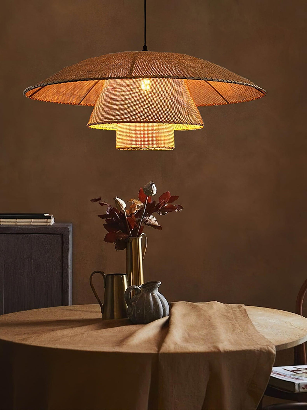 Arixu Vintage hanglamp van rotan