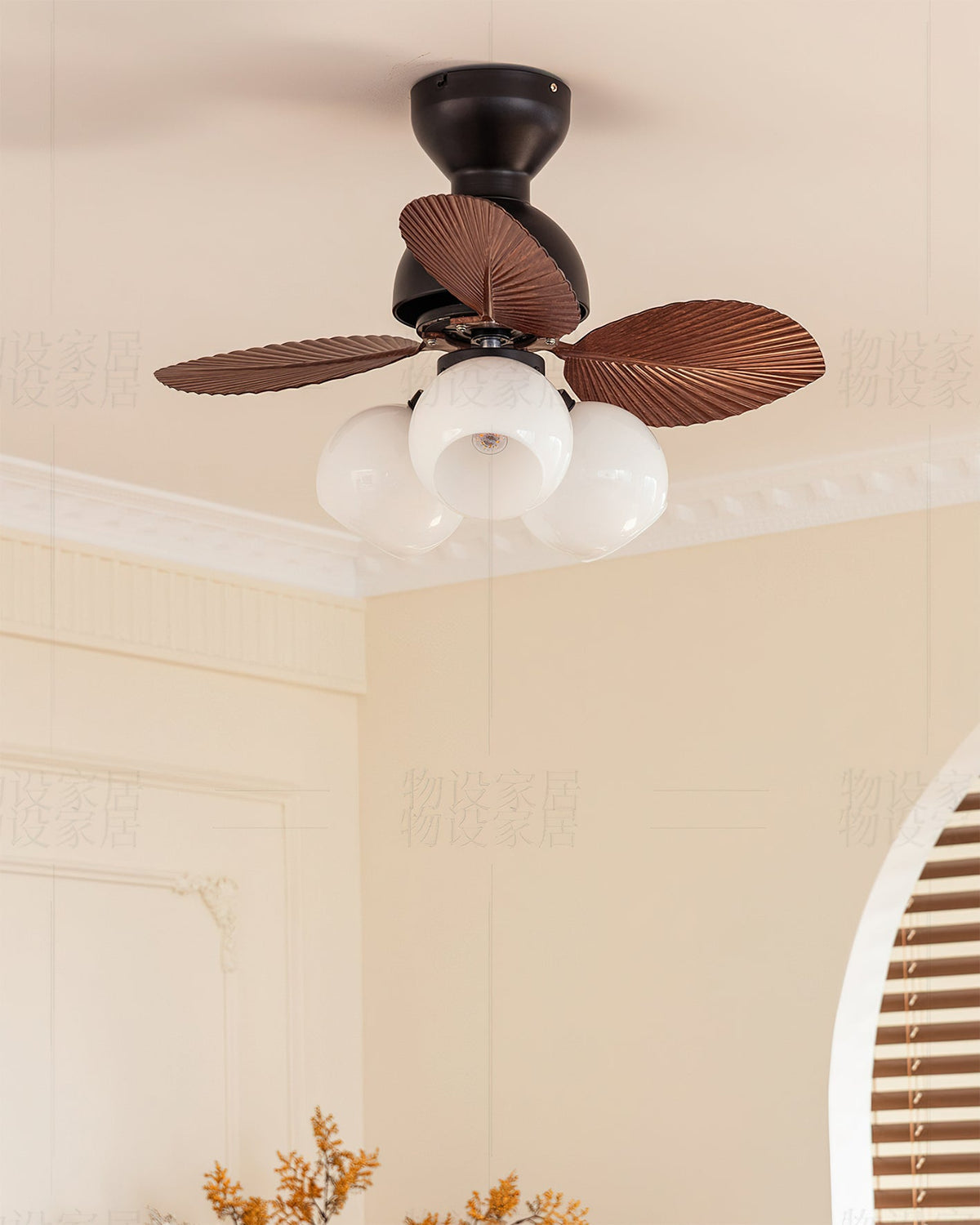 Ambrose plafondventilator met verlichting