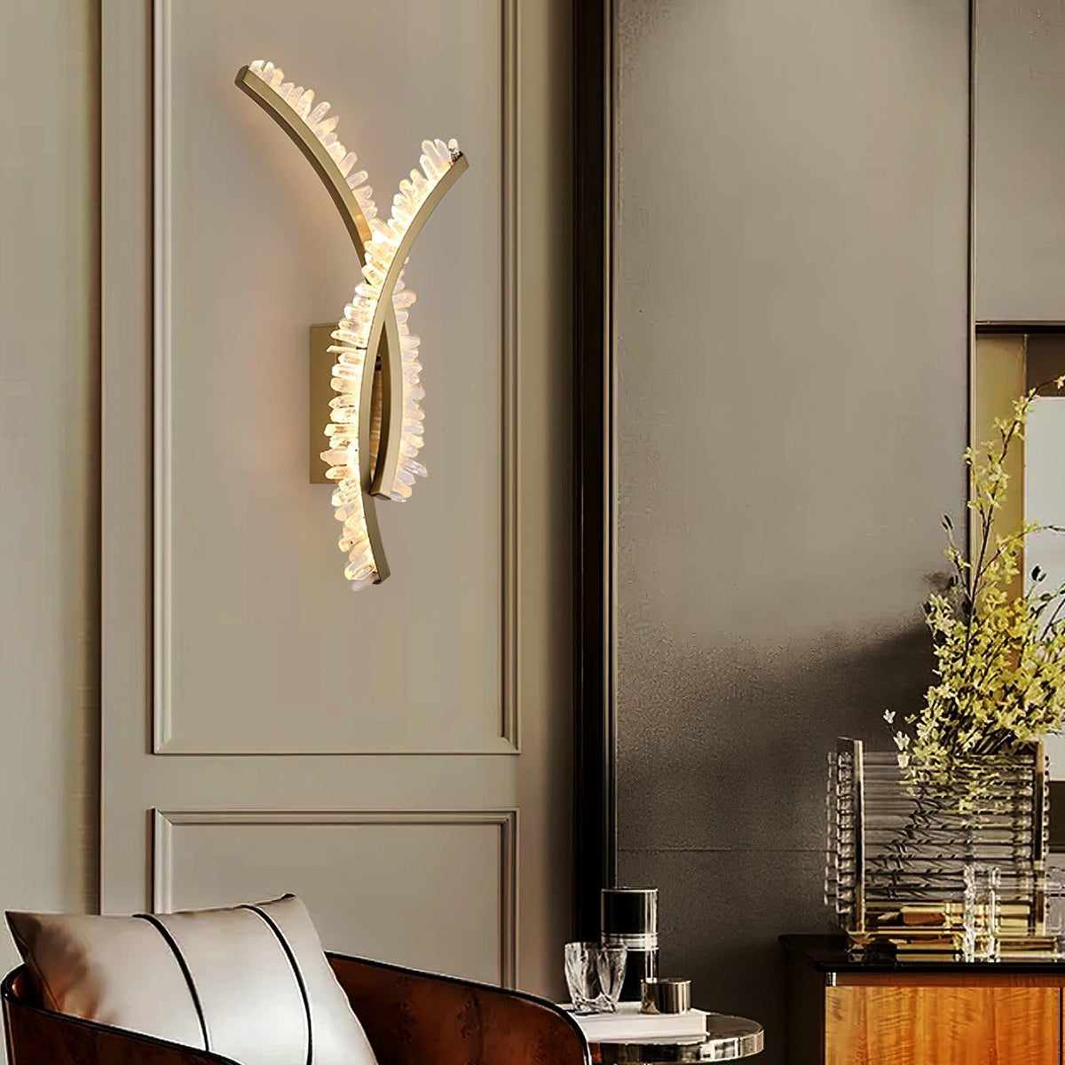 Celo Premium Noordse kunst kristallen wandlamp