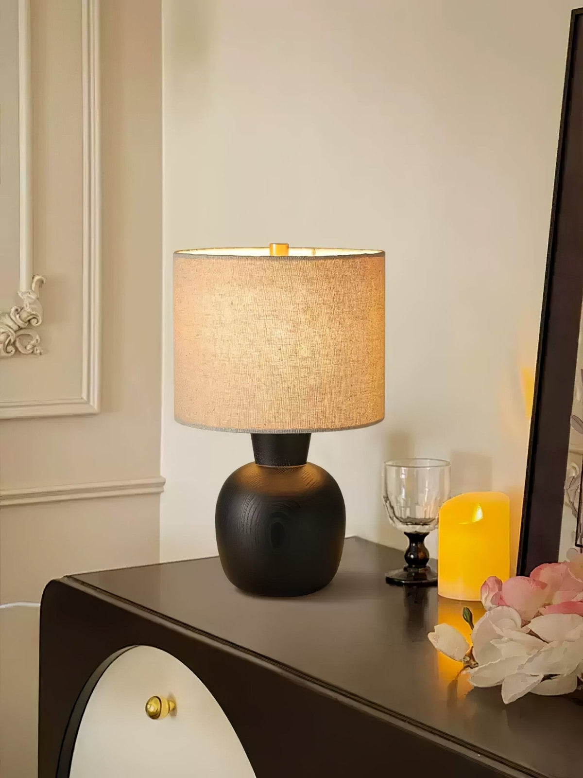 Joan minimalistisch Houten tafellamp