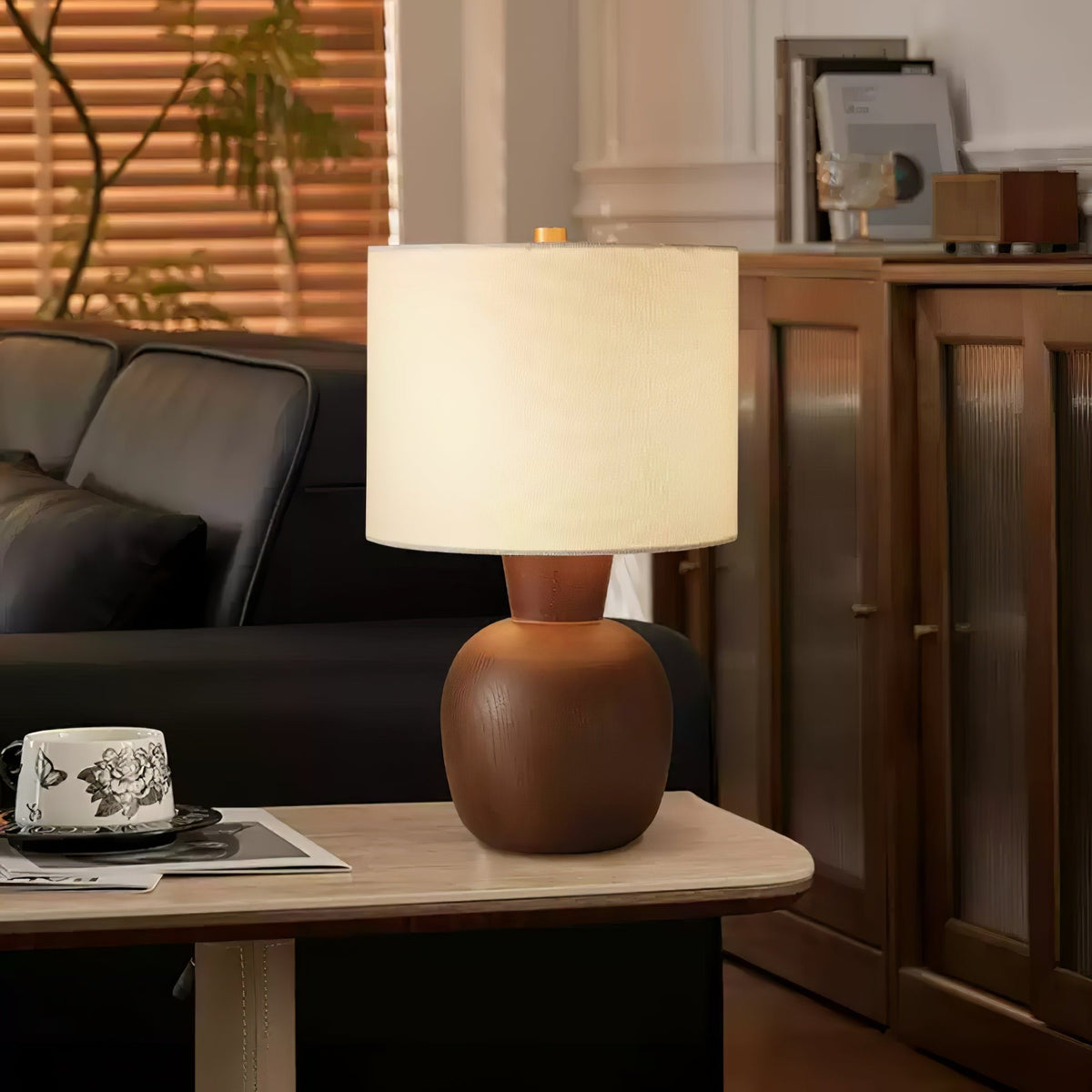 Joan minimalistisch Houten tafellamp