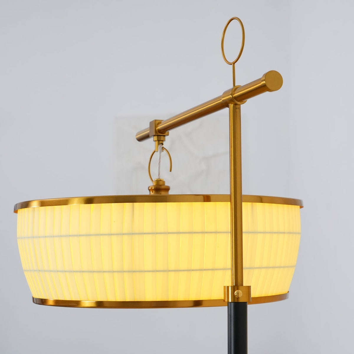 Socor moderne vloerlamp met stoffen kap