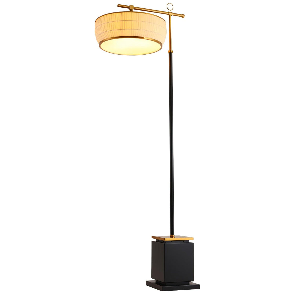 Socor moderne vloerlamp met stoffen kap