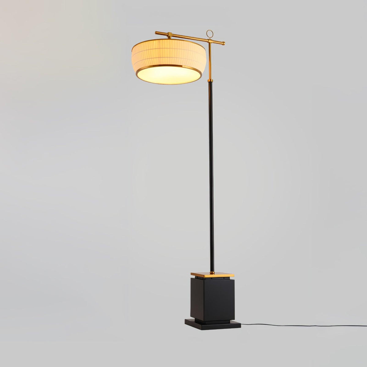 Socor moderne vloerlamp met stoffen kap