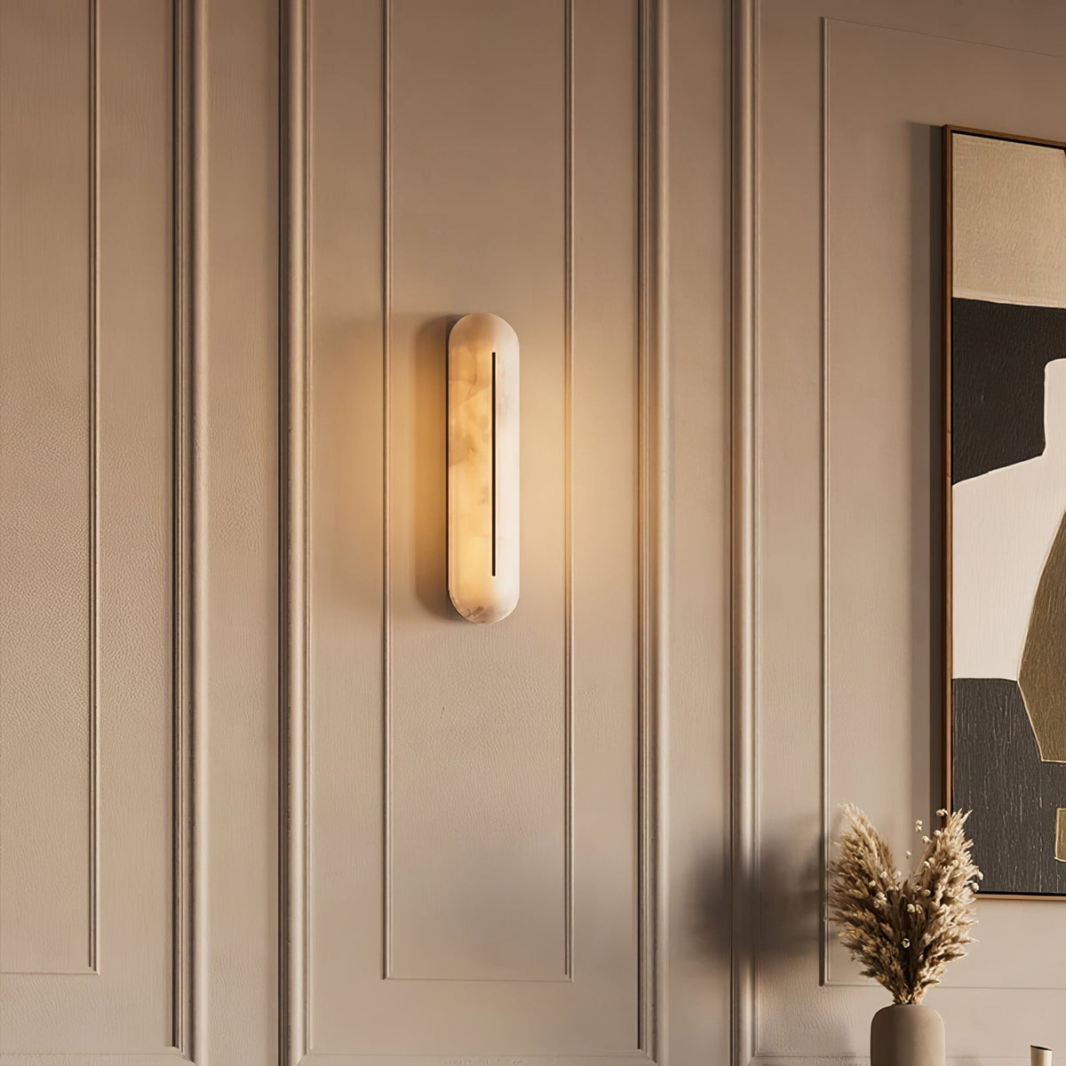 Armaryra Oblong albasten wandlamp