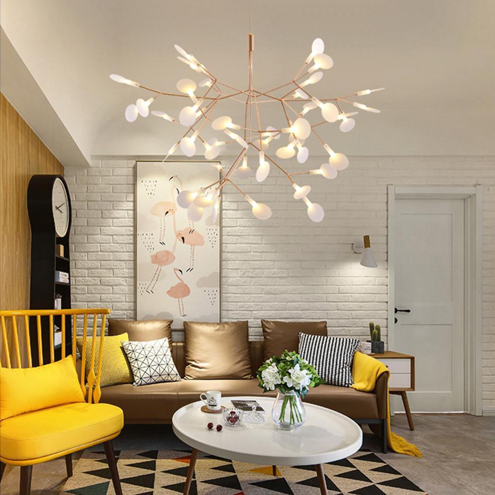 Auroreon Kroonluchter roségoud Firefly LED Tak