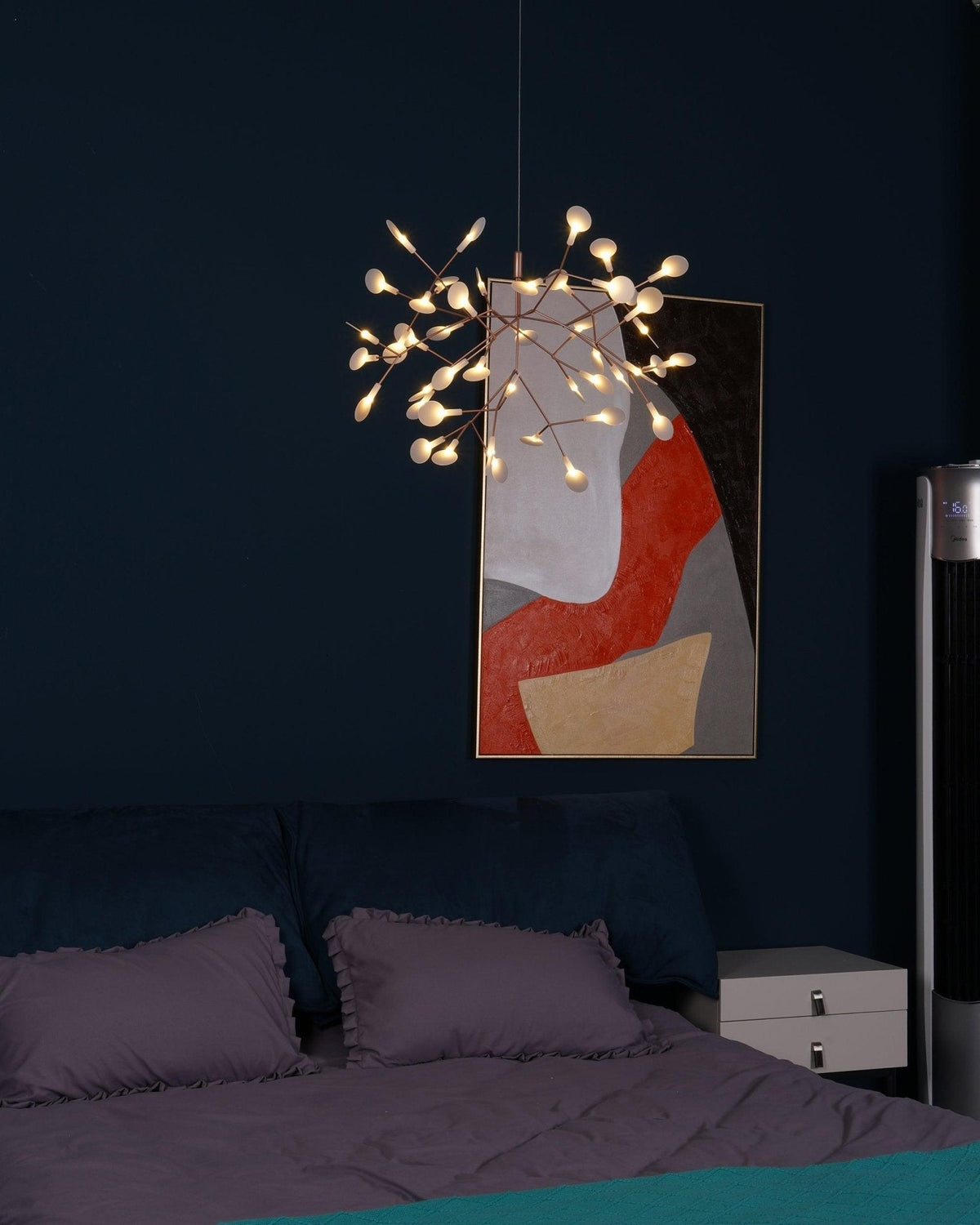 Auroreon Kroonluchter roségoud Firefly LED Tak