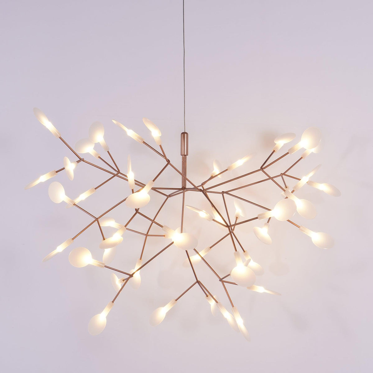 Auroreon Kroonluchter roségoud Firefly LED Tak