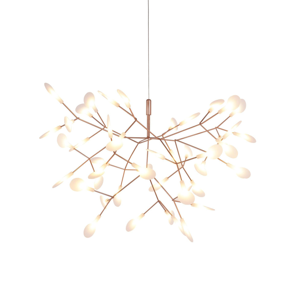 Auroreon Kroonluchter roségoud Firefly LED Tak