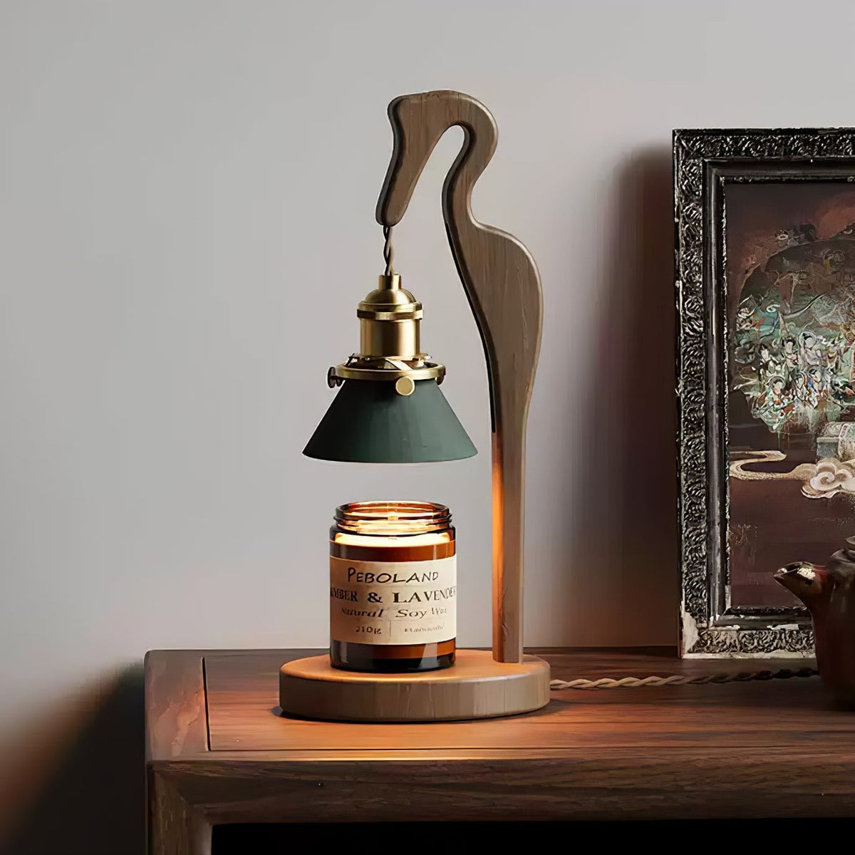 Cyn Hout Kunstzinnige tafellamp