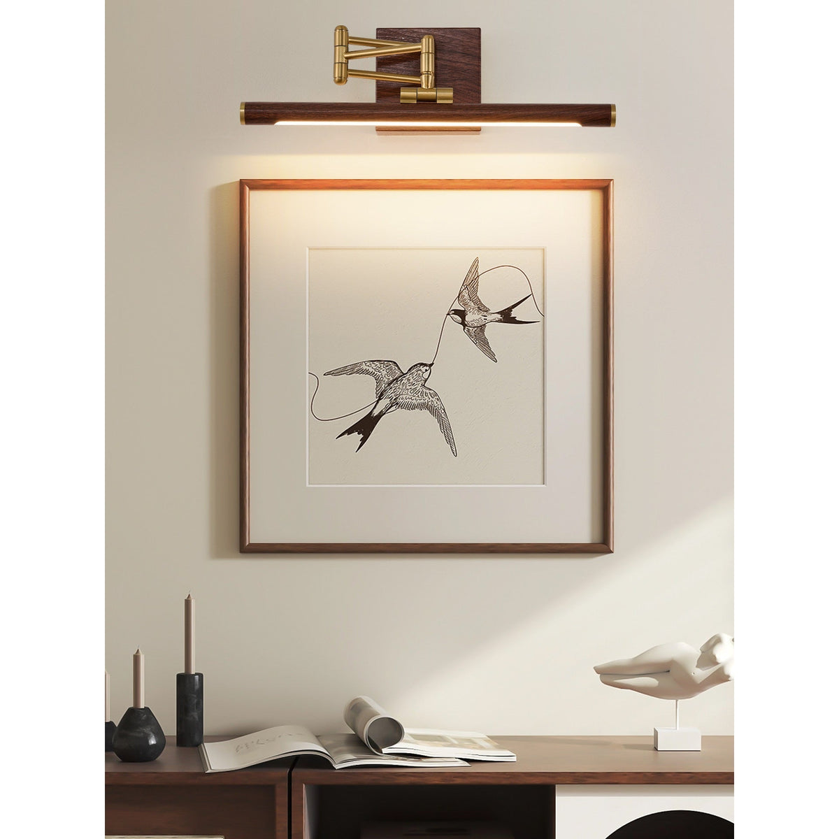 Hinkley Stokes messing wandlamp