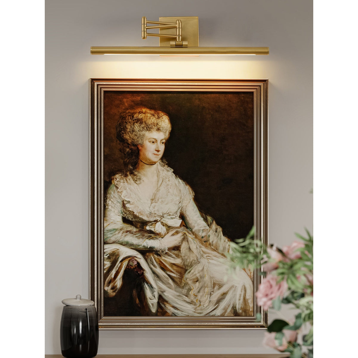 Hinkley Stokes messing wandlamp