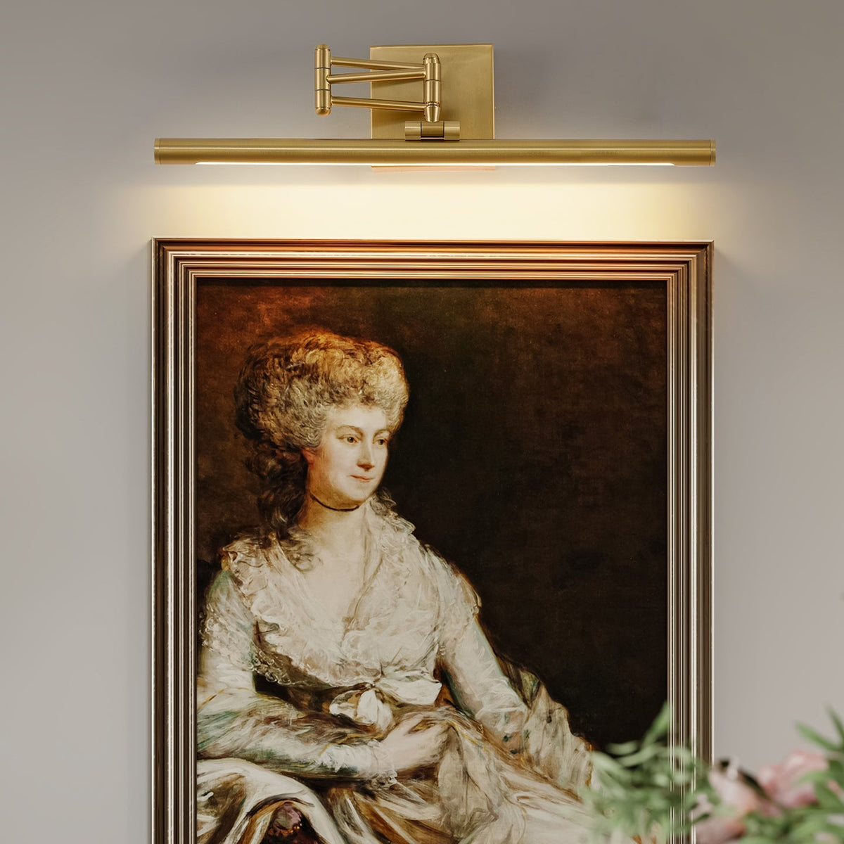 Hinkley Stokes messing wandlamp
