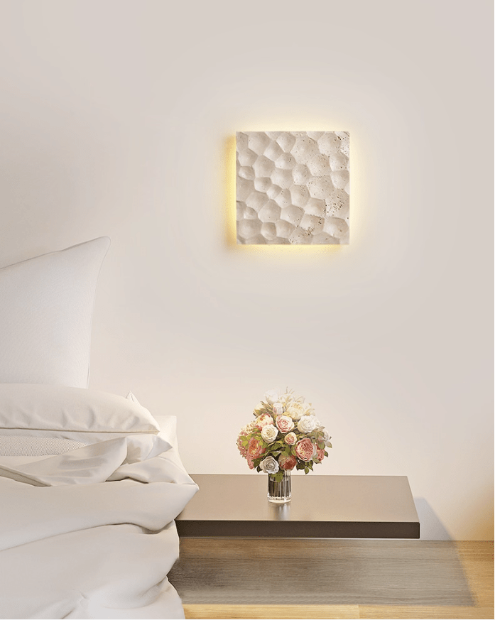 Seleaya Hexa Hive Stone wandlamp