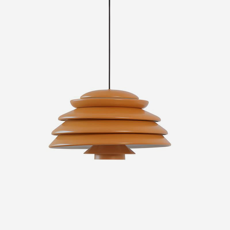 Rivalaine hanglamp oranje aluminium