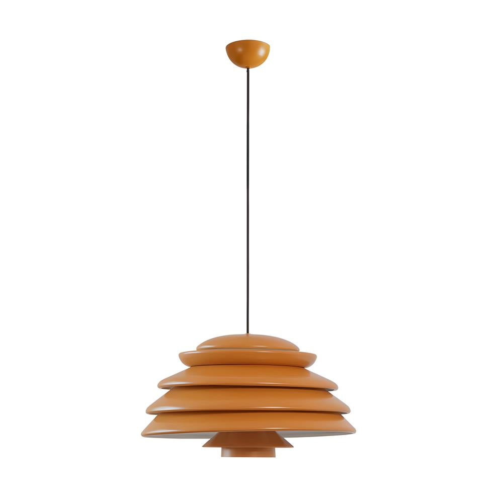 Rivalaine hanglamp oranje aluminium