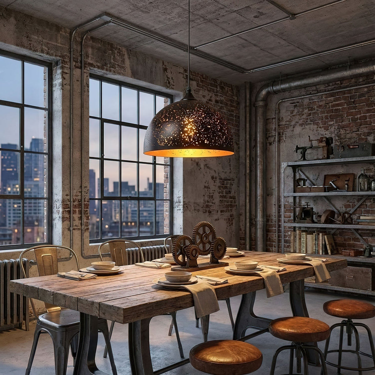 Calania Hollow Industrial hanglamp