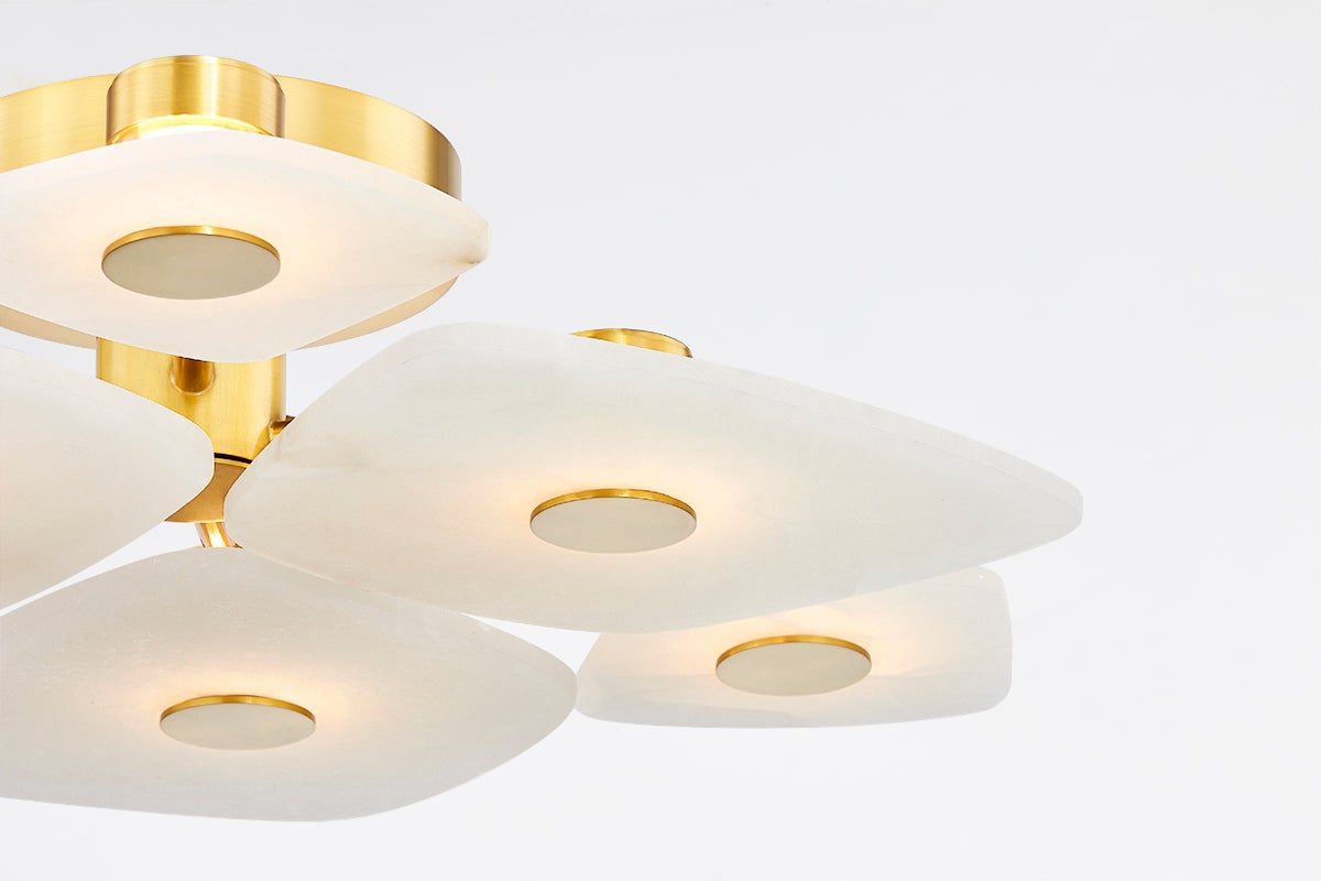 Eireraya plafondlamp in albast