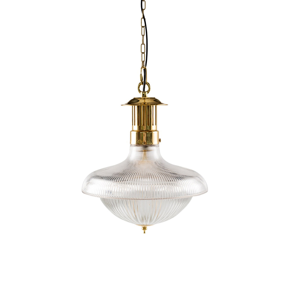 Velenora hanglamp van goudkleurig met helder