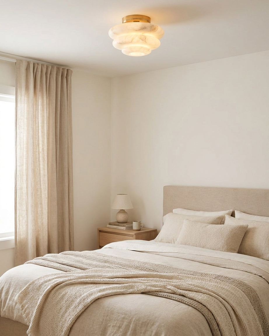 Nivueria albasten vlakke plafondlamp