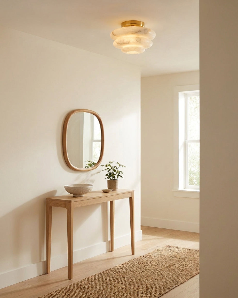 Nivueria albasten vlakke plafondlamp