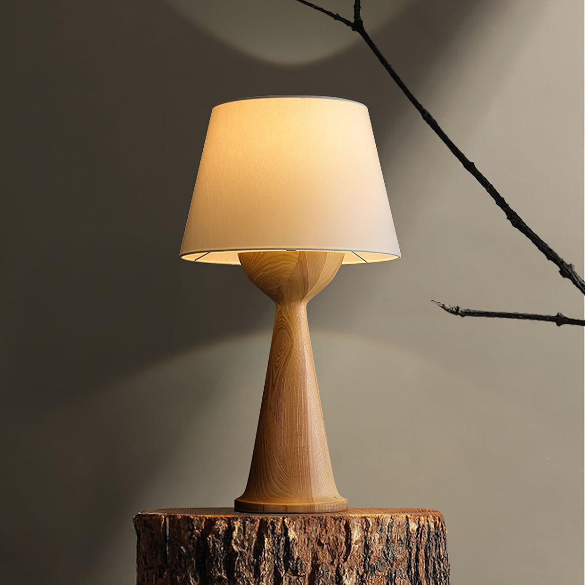 Tempo Vintage houten tafellamp