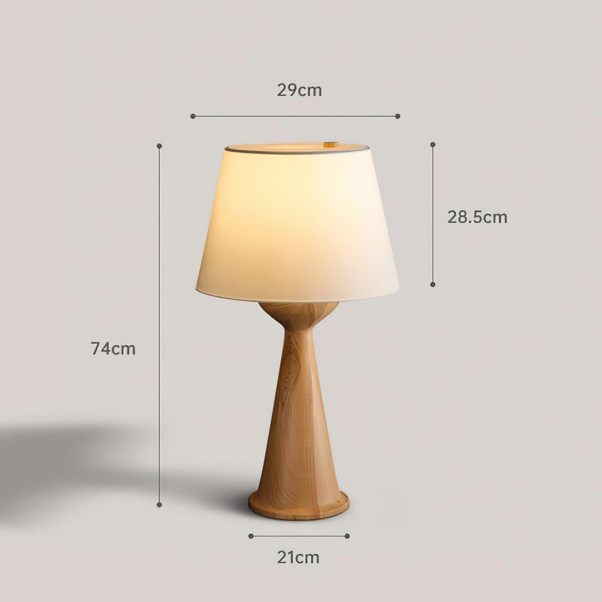 Tempo Vintage houten tafellamp
