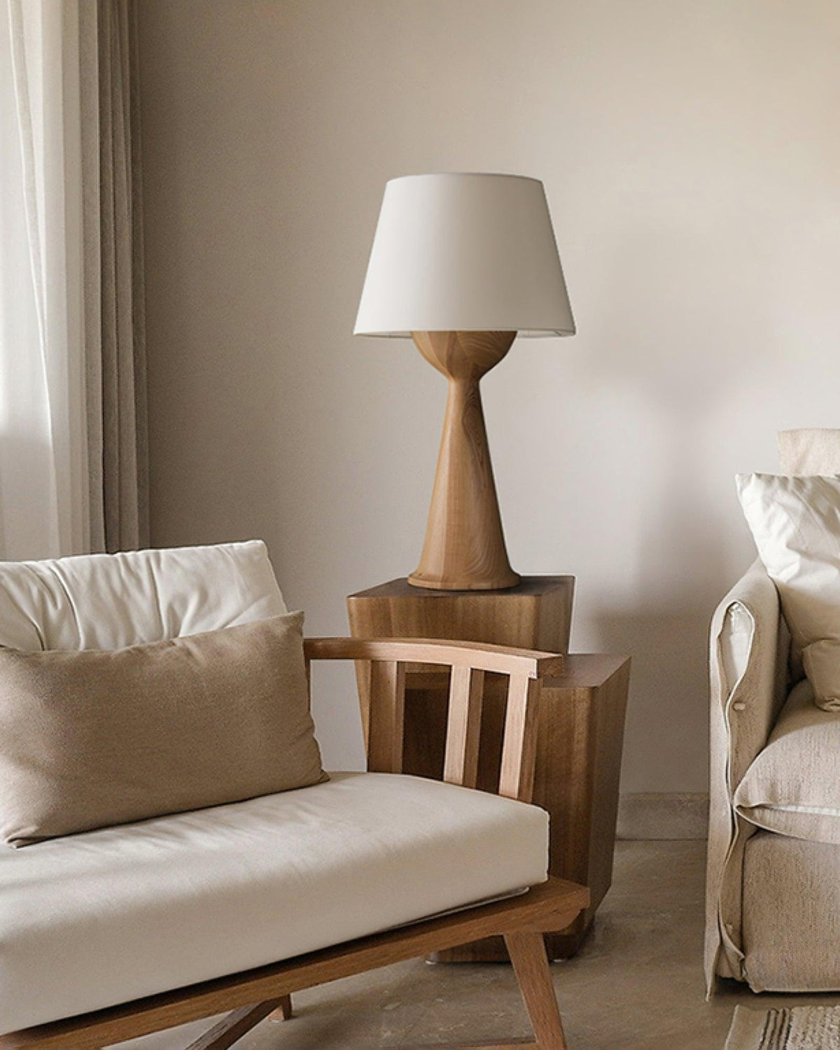 Tempo Vintage houten tafellamp