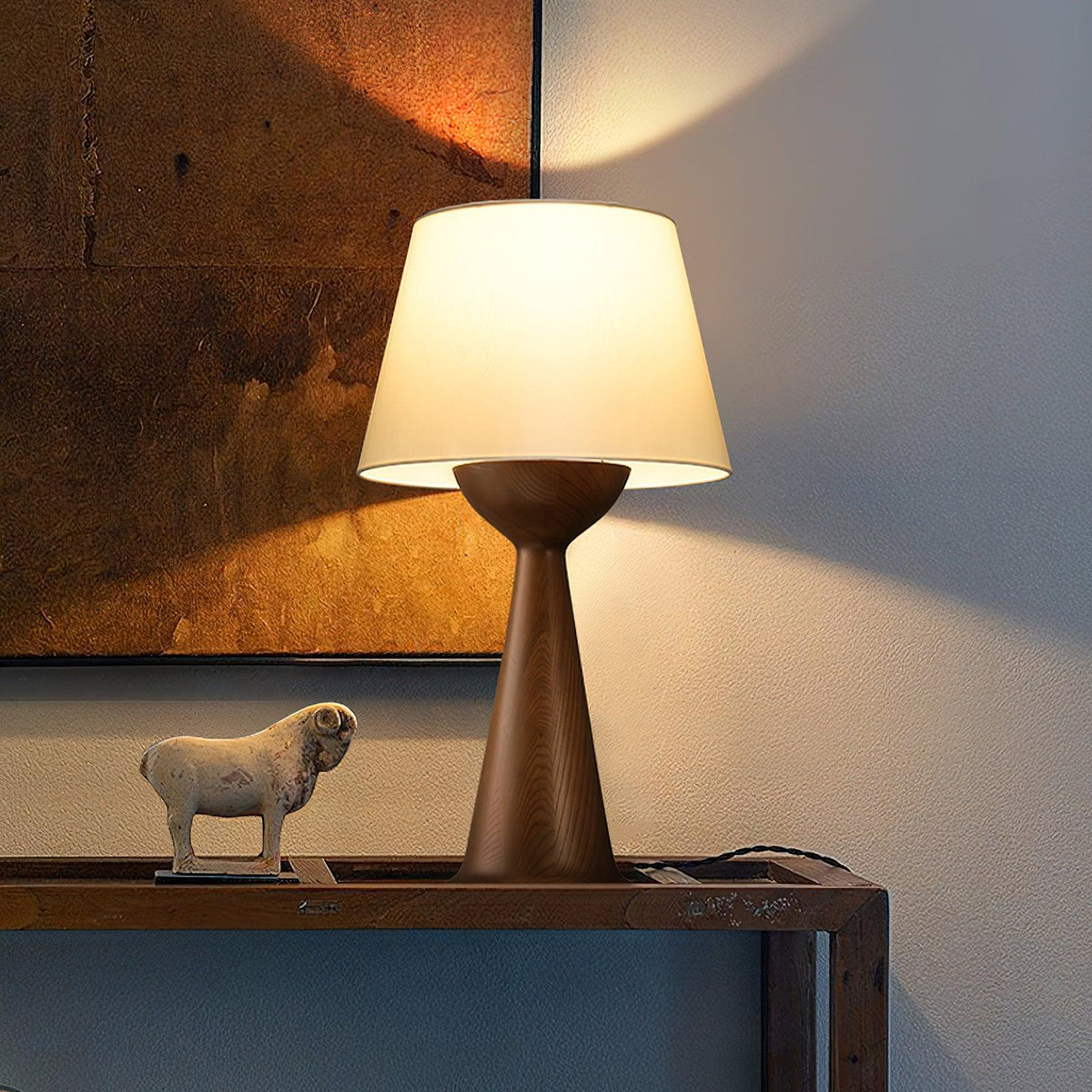 Tempo Vintage houten tafellamp