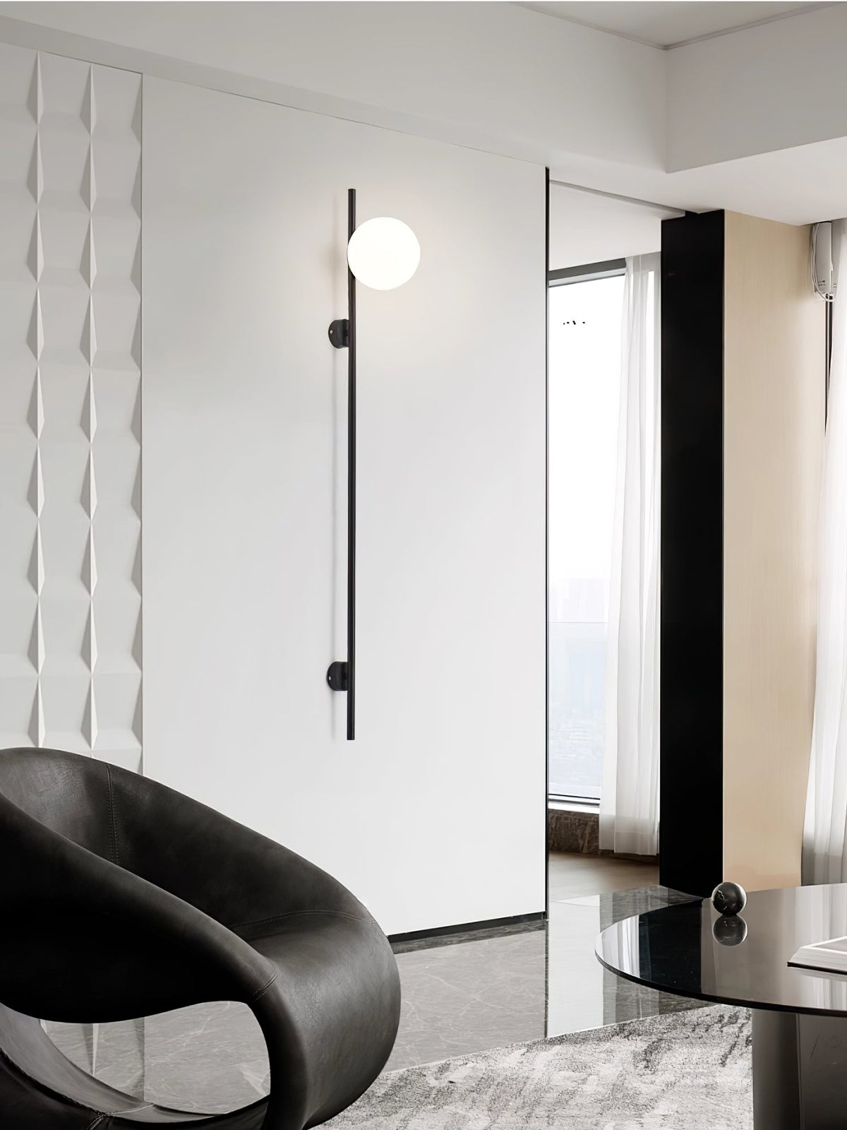 Nerylor Moderne minimalistische wandlamp van glas