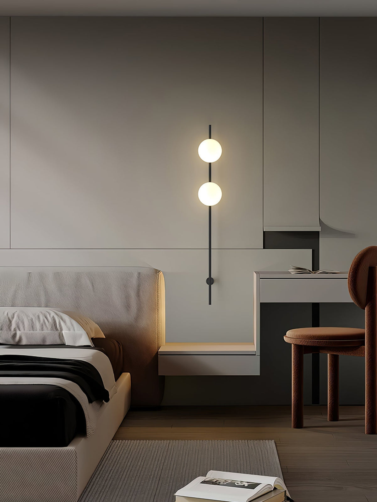 Nerylor Moderne minimalistische wandlamp van glas