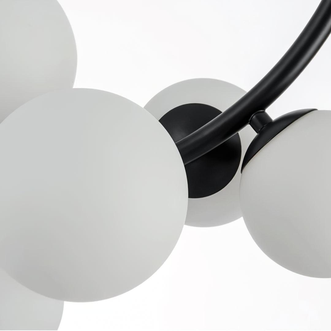 Cosorus hanglamp met glazen kap