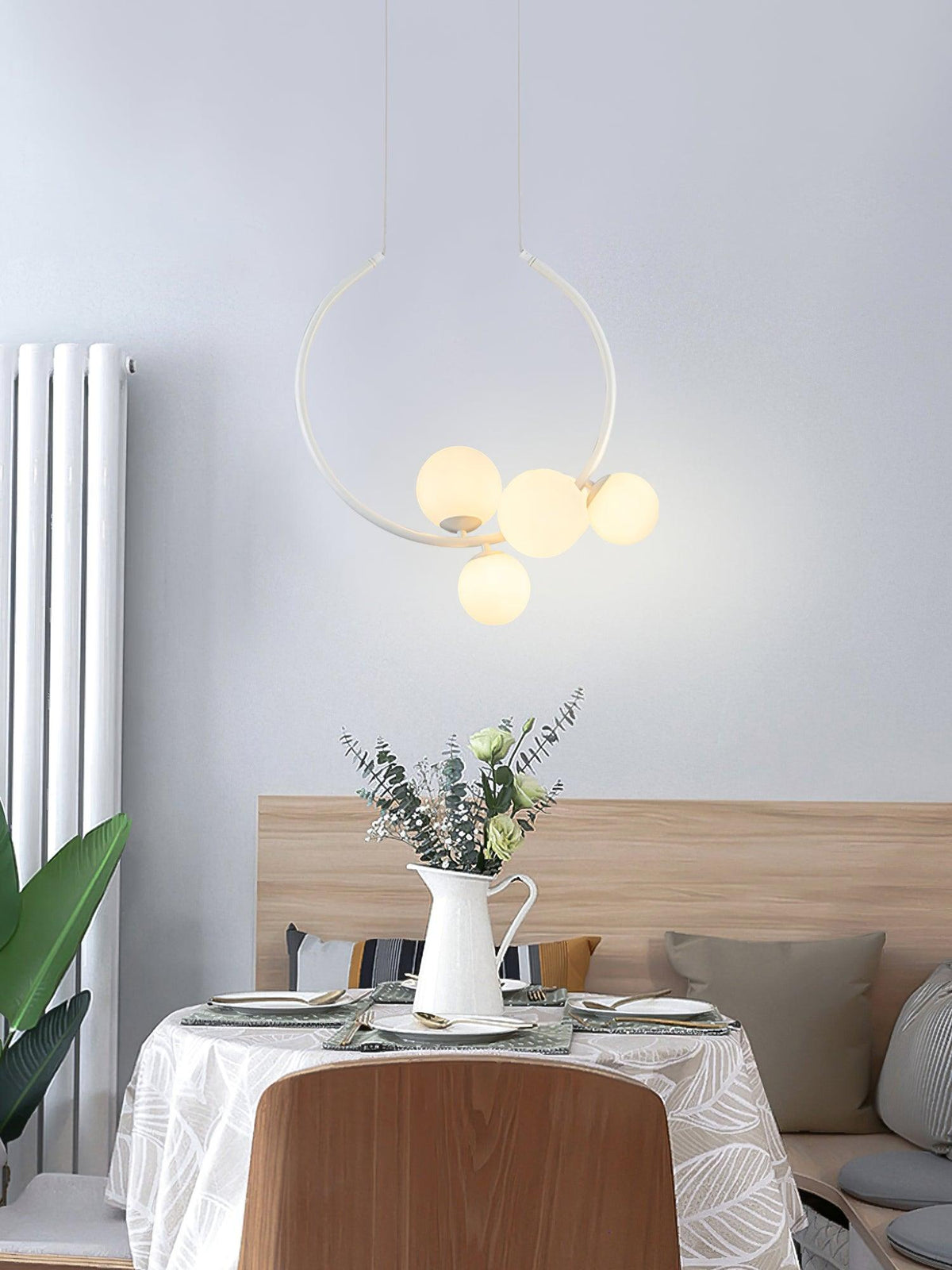 Cosorus hanglamp met glazen kap