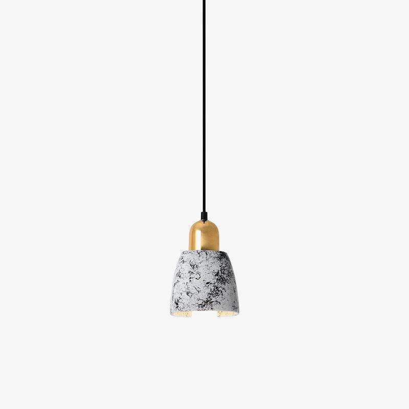 Moderne hanglamp van marmer en cement