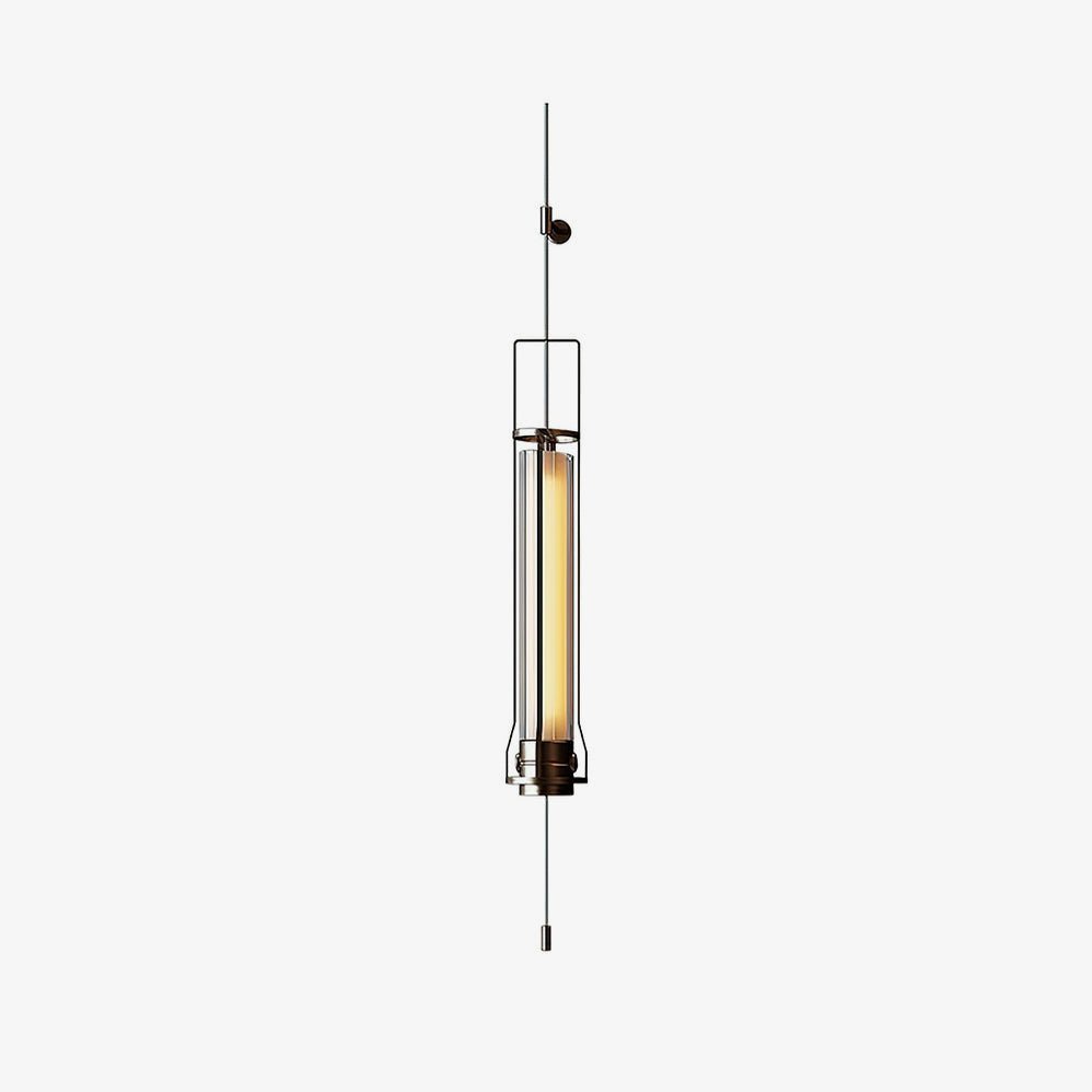 Lioralora moderne minimalistische wandlamp met cilindervormig glazen kapje