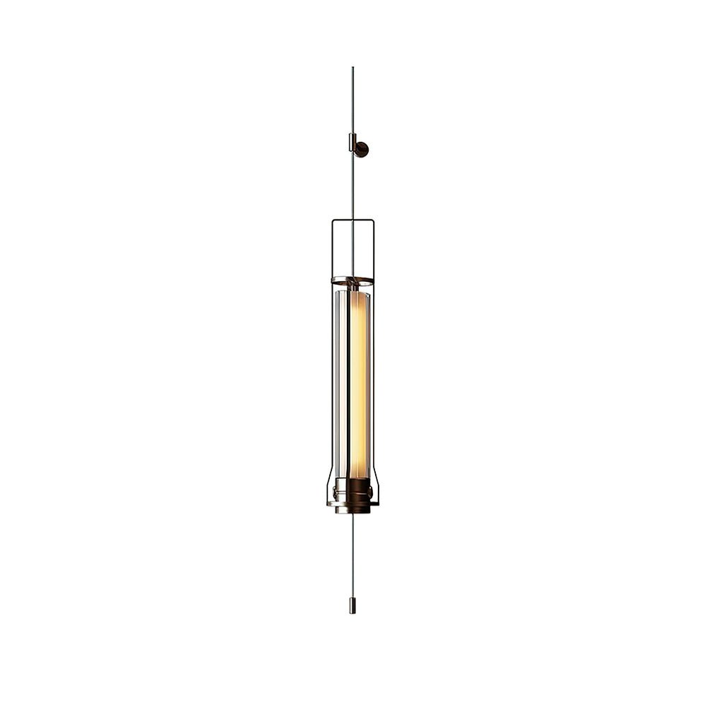 Lioralora moderne minimalistische wandlamp met cilindervormig glazen kapje