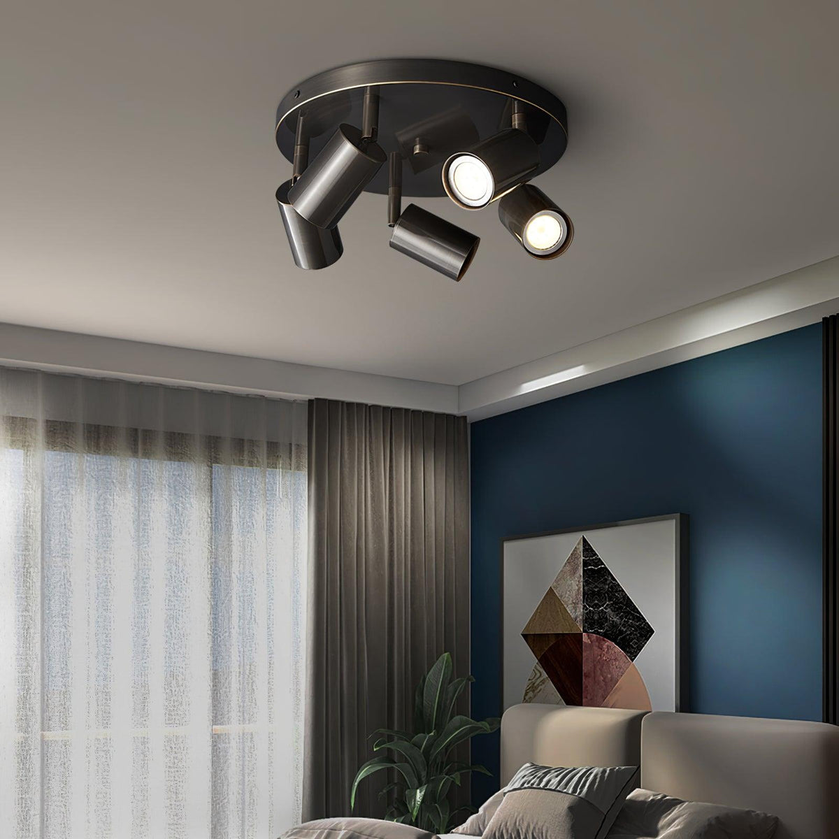 Quin plafondlamp cilindrisch verstelbaar modern