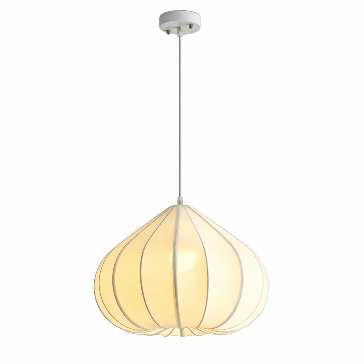 Fallowmere hanglamp van geribbelde stretchstof