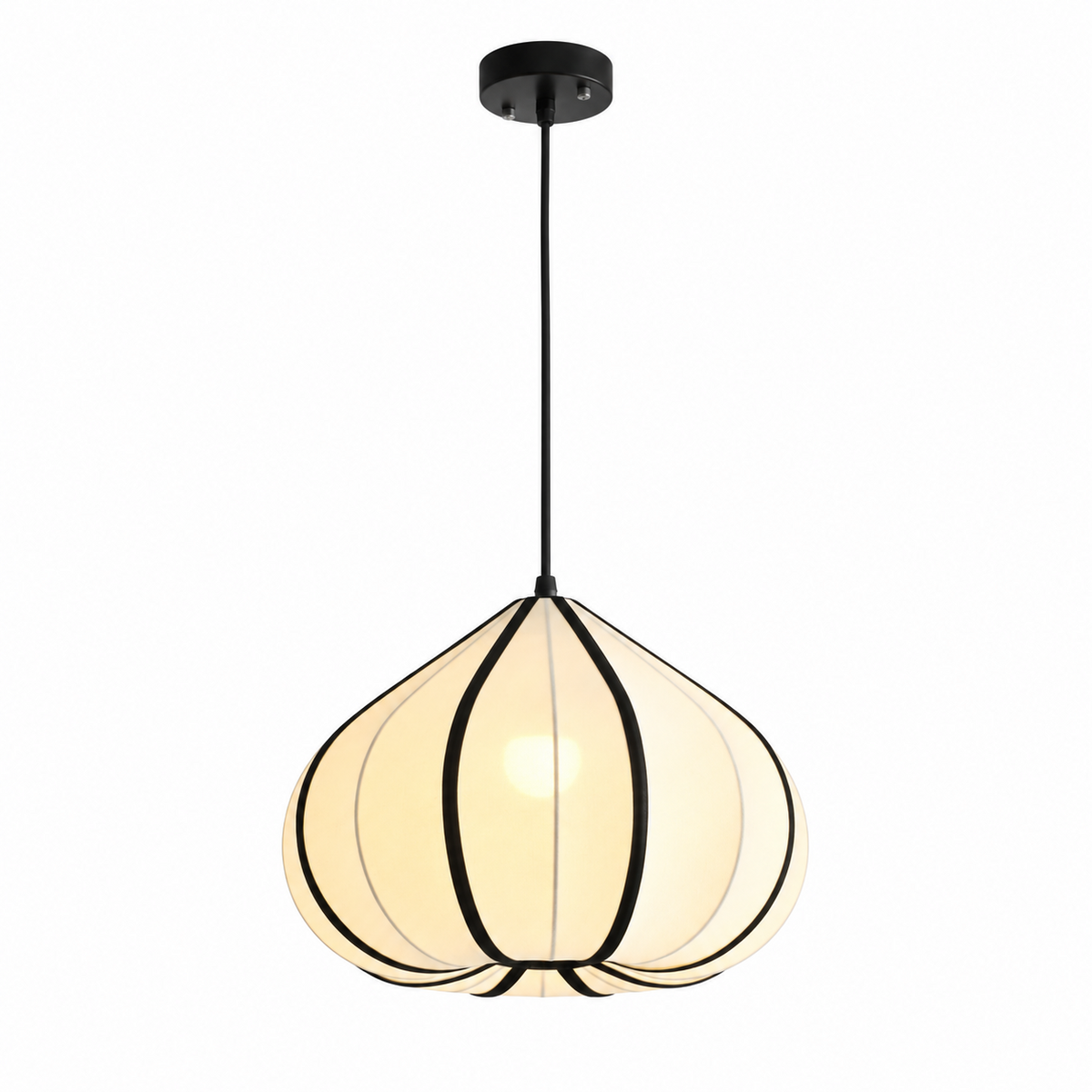 Fallowmere hanglamp van geribbelde stretchstof