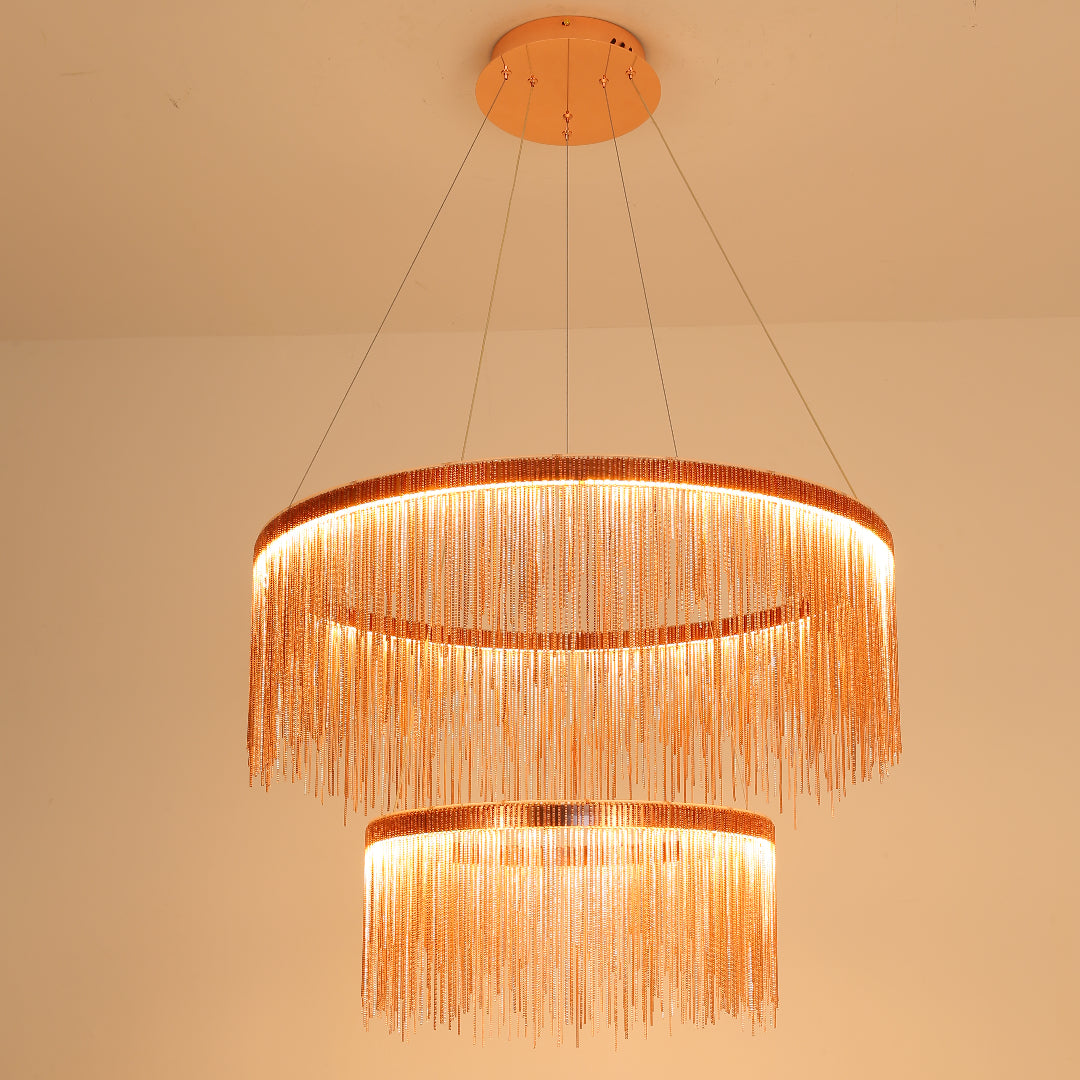 Marilyn Design Grote LED Hanglamp Zwart Wit Gouden Metaal  Woonkamer