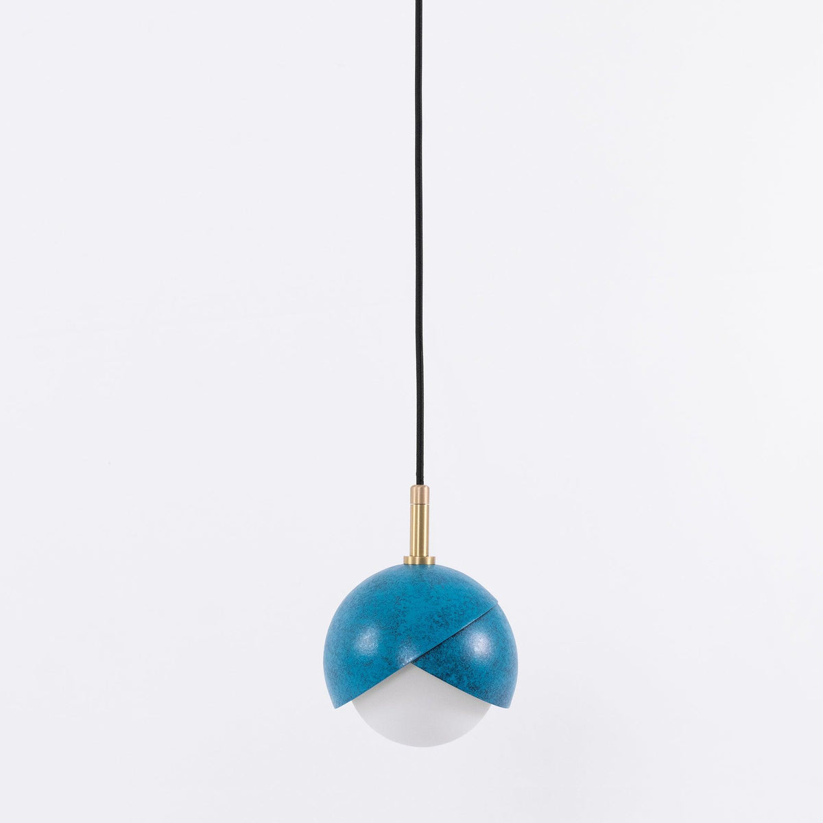 Jynara Hanglamp Messing genest opaal Bolvormig modern