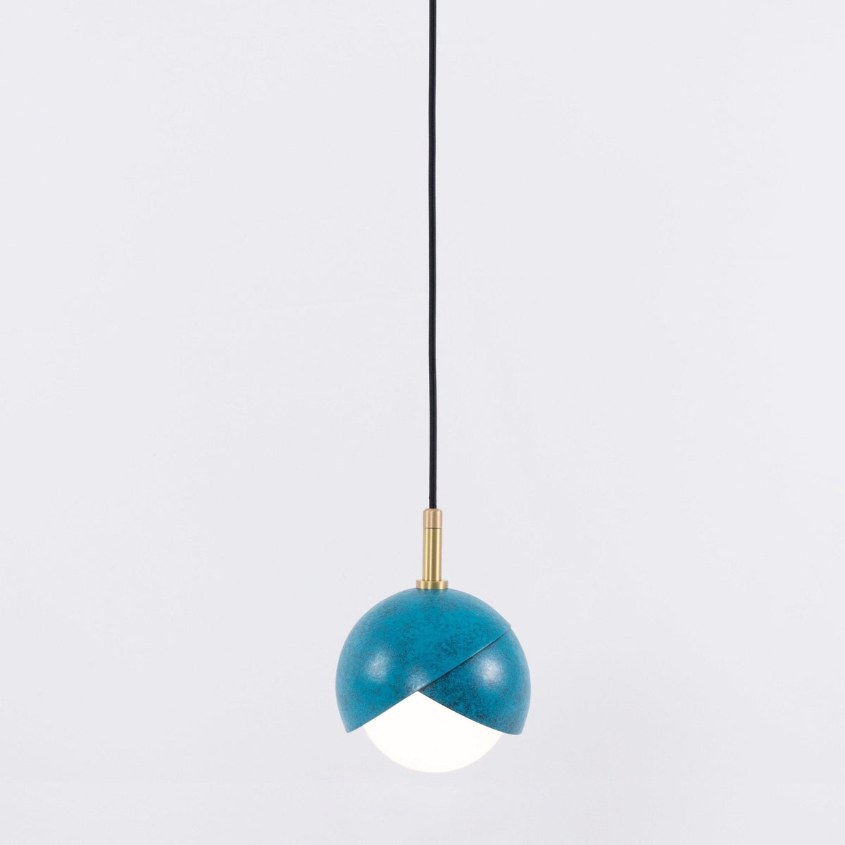 Jynara Hanglamp Messing genest opaal Bolvormig modern