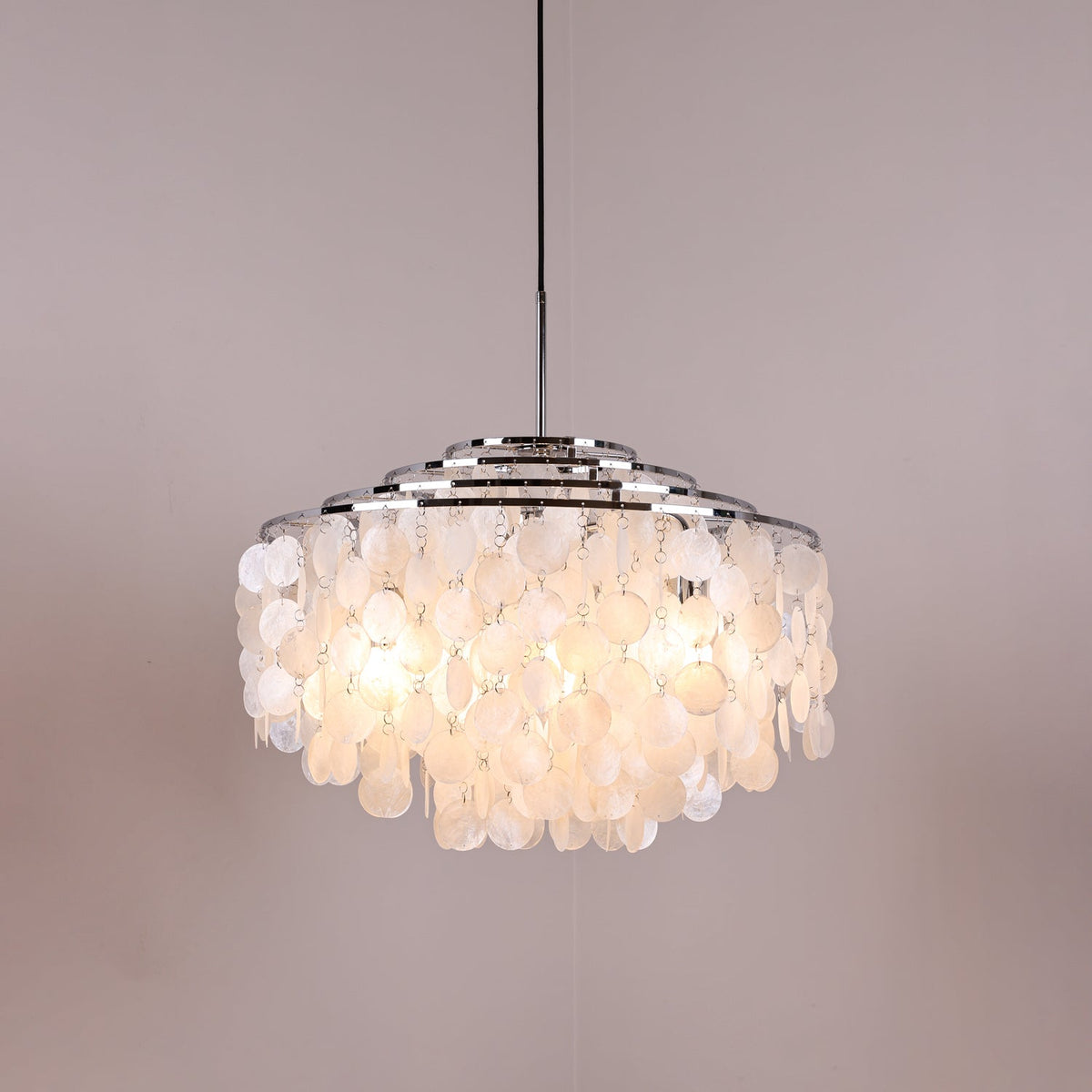 Rivena hanglamp Ronde Schelp Ring