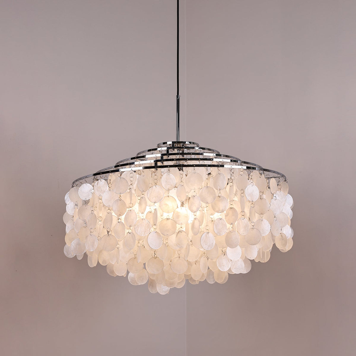 Rivena hanglamp Ronde Schelp Ring